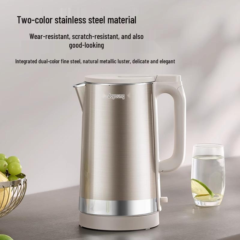Joyoung 2L Stainless Steel Electric Kettle with Auto Power-Off and Anti-Dry Burn Protection (K20FD-W198)
