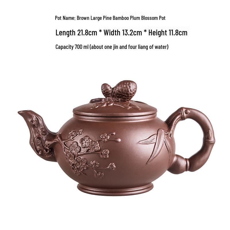 Large Yixing Zisha Handmade Ceramic Teapot for Kung Fu Tea
