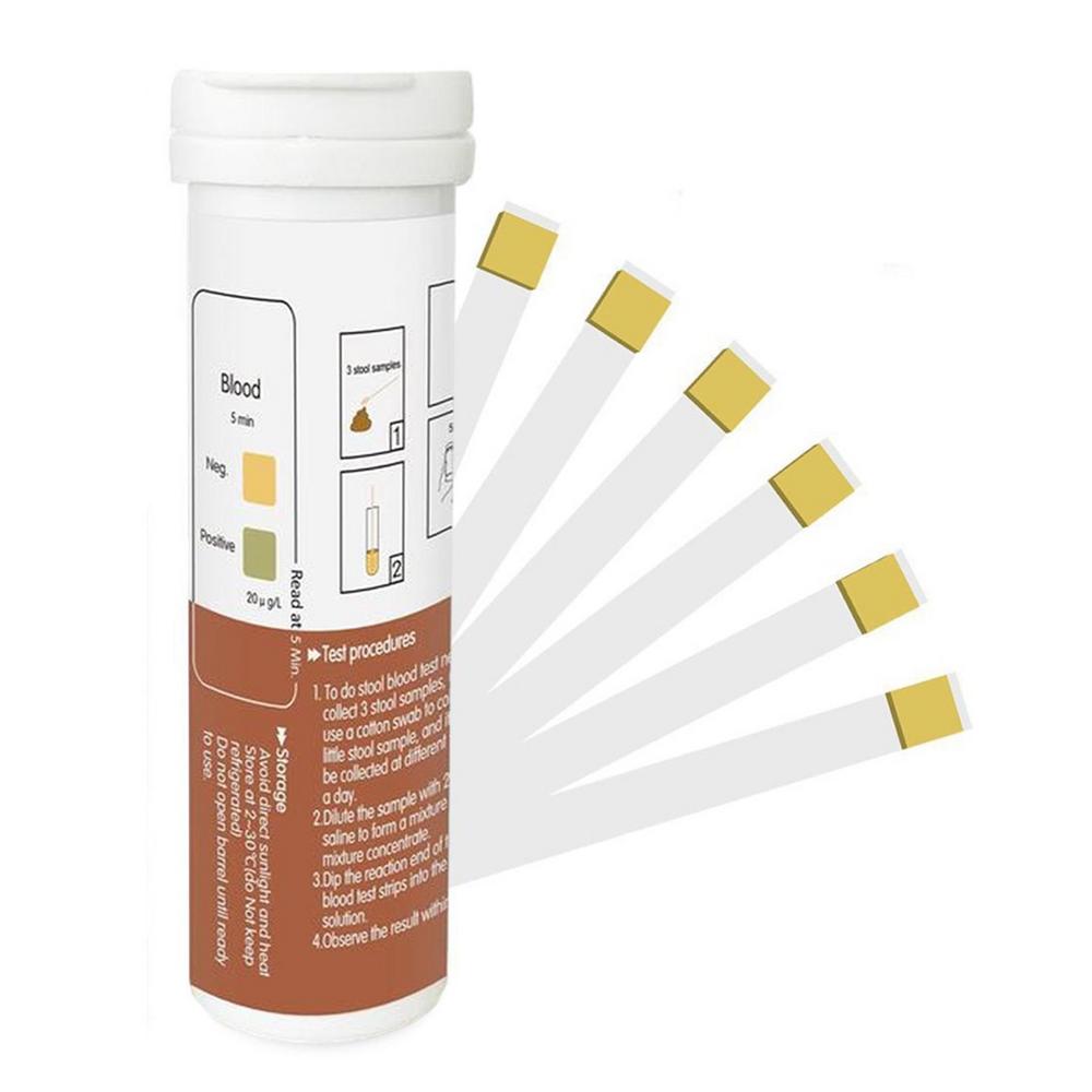 

Набор для анализа кала на скрытую кровь Аналитические бумажные полоски Для мониторинга крови в стуле Точный Безопасный и Быстрый Анализатор Бумажные Тесты