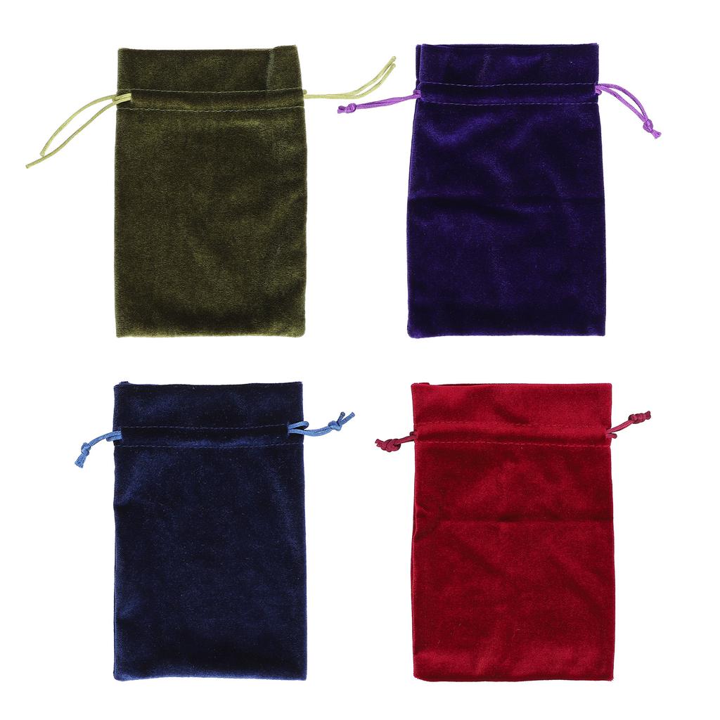 5 STÜCKE Samt Geschenktüte Multifunktionale weiche Kordelzug Würfel Aufbewahrungstasche für Schmuck Armband