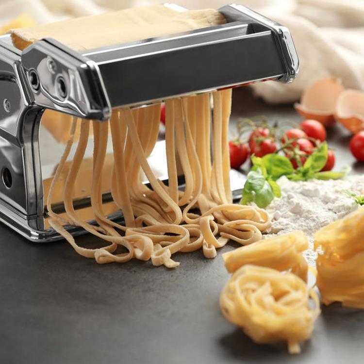 Split-Type Dual-Blade Noodle Maker Home Use Stainless Steel Portable Multi-Functional Dough Roller Fully Automatic