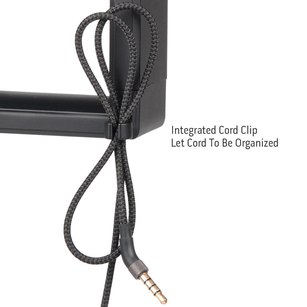 Support de casque de jeu PC, support de crochet de casque, support de suspension avec pince de bras rotative réglable, support de sac universel de montage de bureau