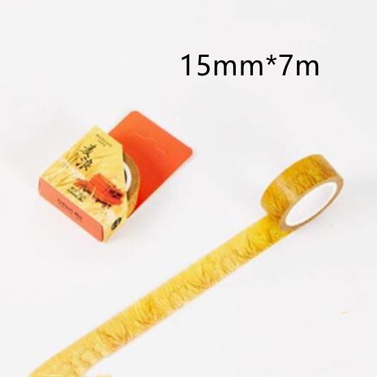 Beautiful Wash Tape Flower Plant Japanese Masking Adhesive Tape Decors Scrap Booking Sticker Label