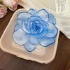 High-End Forest Style Lily Flower Hair Clip - Aesthetic Simulation Shark Grip for Women