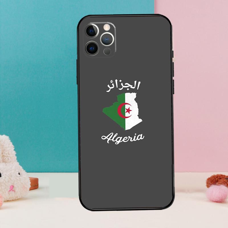 Algeria Flag Retro Phone Case For iPhone 17 Air 16 15 13 12 11 14 Pro Max 12 13 mini 15 16 Plus 16e Cover Coque
