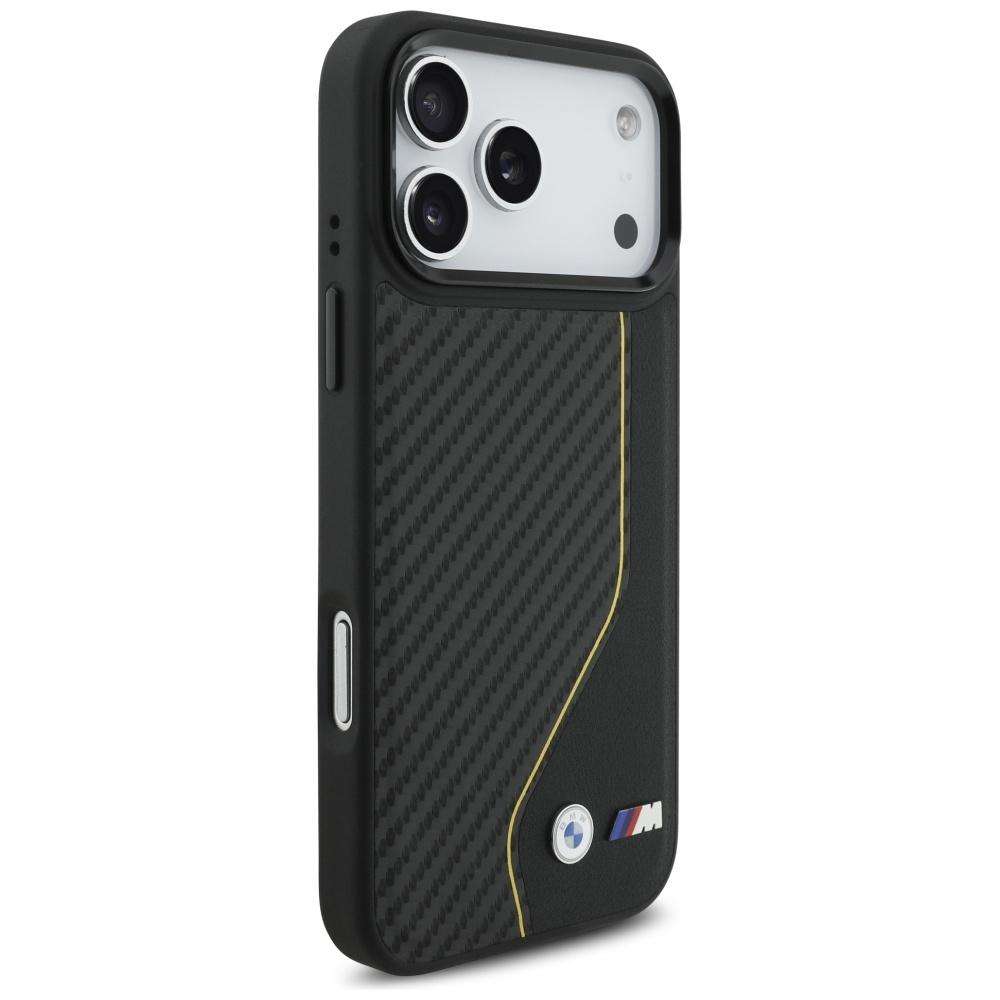 BMW M Carbon Line & Logo MagSafe Case for iPhone 17 Pro Max Yellow