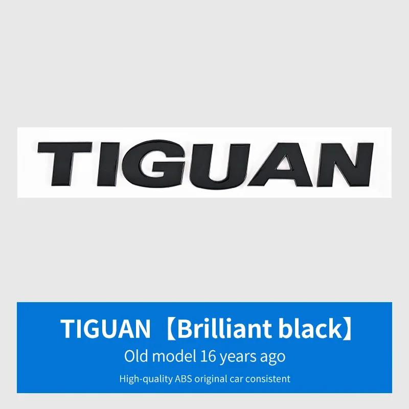 BHMTQ1 ABS Car letter Sticker For VW Volkswagen TIGUAN TOUAREG SAGITAR Logo 2016-2024 Decorative Rear Trunk Emblem Badge Sticker