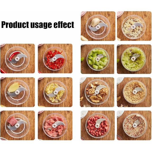 Wireless Food Chopper, Mini Electric Garlic Chopper, Electric Meat Grinder, Veggie Chopper, USB Rechargeable Mini Electric Food Chopper for Garlic,