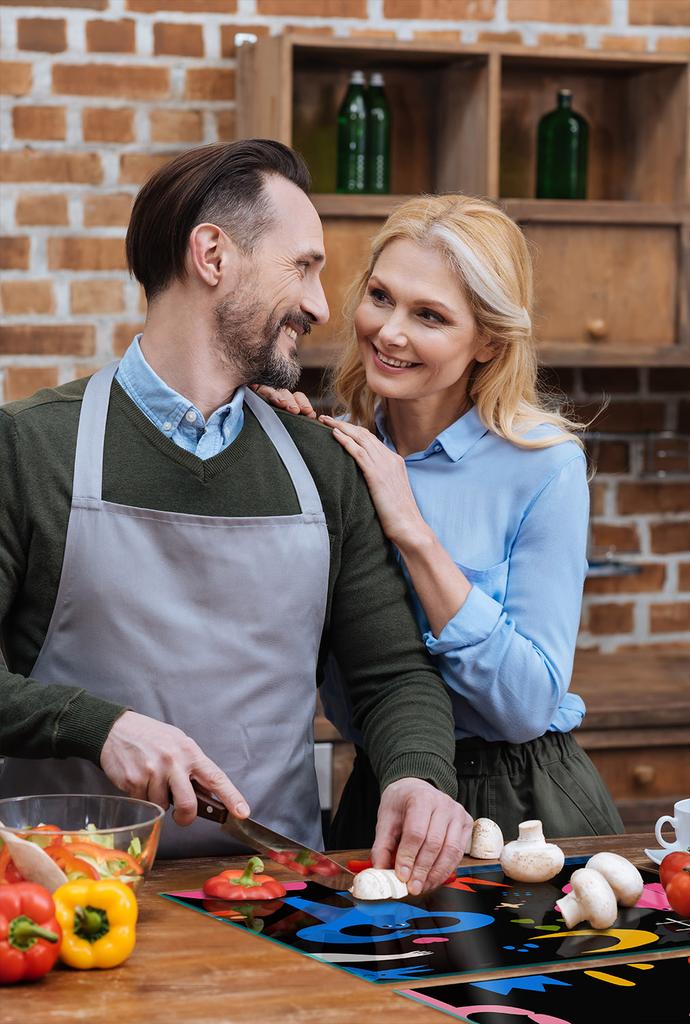 SZKLANA PŁYTA OCHRONNA NA KUCHENKĘ 85x52 BAJKA