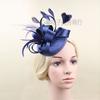 European and American boutique bridal headgear feathers hair accessories mesh head flower stage party hairpin top hat
