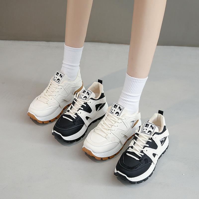 Dad Shoes Forrest Gump Shoes Women's Flat New 2025 Spring and Autumn New Korean Version Versatile Student Running Sneakers Tide