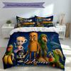 Set di 3 pezzi con Nome Personalizzato Animale Brainrot Italiano, Include 1 Copripiumino e 2 Federe, Arredo Camera da Letto per Tutte le Stagioni