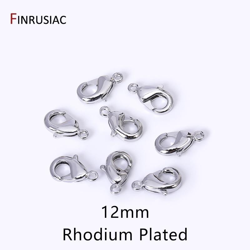 

14k/18k Gold Plated Brass 10mm 12mm Lobster Clasps For Jewelry Making, Handmade DIY Jewelry Necklace Accessories Wholesale 10 pieces