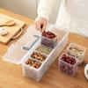 Plastic Spice Storage Box - Kitchen Cabinet Organizer with Sealed Lid, Food Grade Quality