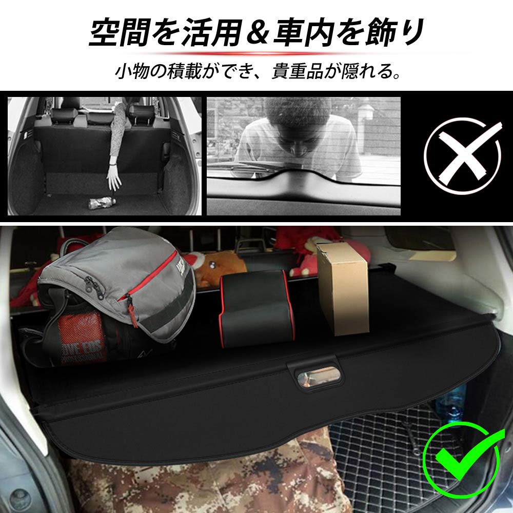Mixsuper Tonneau Shade for Subaru XV GT Series Luggage Privacy High Temperature Interior Truck Cargo Custom 1 Piece with Subaru XV GT Cover/Roll