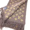 Louis Vuitton  MP2964 Virgil Abloh charpesLV friends fringe Scarf wool Brown