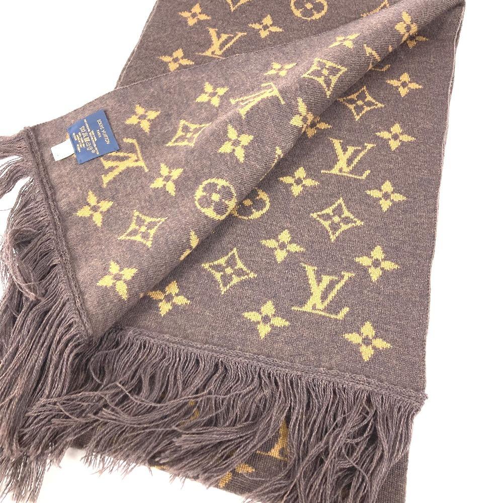 Louis Vuitton  MP2964 Virgil Abloh charpesLV friends fringe Scarf wool Brown