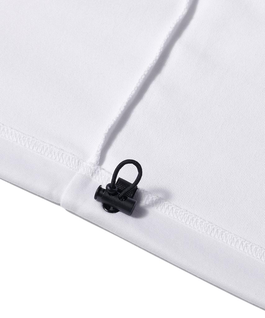 Musinsa Standard Flat Terry Oversized String Sweatshirt [White]