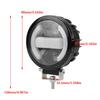 Universal 3.5 inch Motorcross Additional LED Spotlight White Yellow Light Motorcycle Hi/Lo Driving Fog Lamp For Yamaha Suzuki