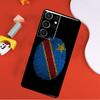 Democratic Republic of Congo Flag Phone Case For Samsung Galaxy S23 S22 S21 Ultra S20 FE Note 20 10 S8 S9 S10 Plus S10e Cover