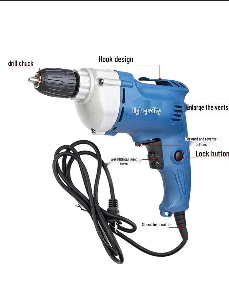 Multifunctional High-Power Electric Drill & Screwdriver
