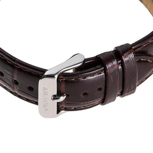 Orient Автоматичний чоловічий годинник Bambino, механічний автопідзавод, білий циферблат, сріблястий корпус, гарантія в Японії (Модель RN-AP0002S)