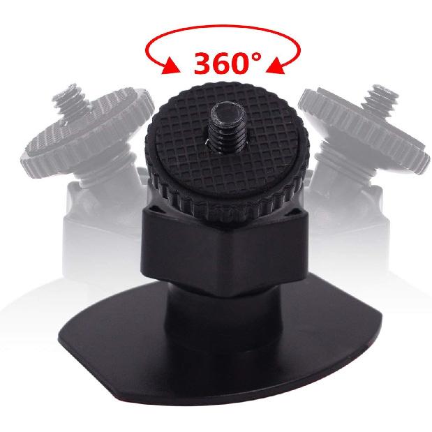 CH01B 1/4  Thread Camera Mount Mini Double-Sided Adhesive in Dash Cam Mount Holder - Universal Tripod Permanent Holder Fits