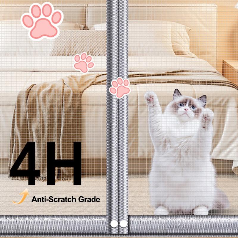 Magnetic Anti-Mosquito Screen Self-adhesive Door Curtain Anti Insect Fly Mesh Net Curtain for Summer No Punching Magnetic Screen