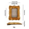 Victoria-Style Retro Resin Photo Frame Ornament - Light Luxury Badge Display Stand for Photo Props