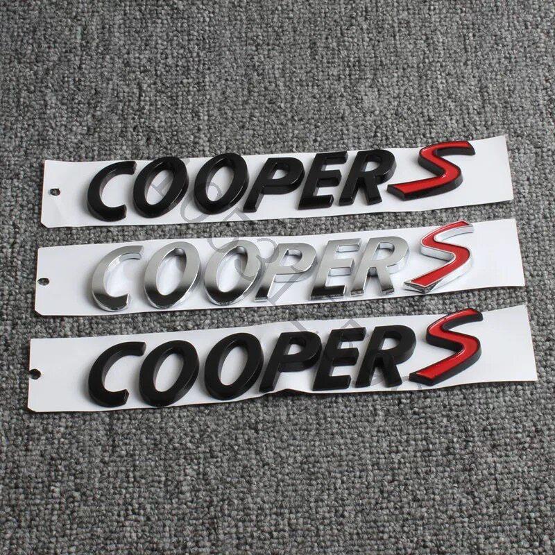 Car Body Rear Trunk Badge Sticker Decoration For MINI R53 R52 R56 R55 R57 R58 R59 R60 F56 F55 F54 F57 F60 COOPER S Accessories