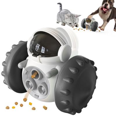 Interactive Dog Toy Robot Shapes Food Dispensing Slow Feeder Self-Moving No Power Needed Pet Enrichment Toy