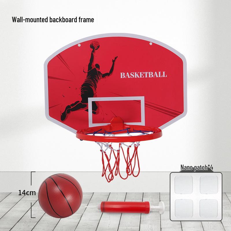 Two-in-One Basketball Hoop & Football Net Sports Toy Set for Kids (Indoor/Outdoor)