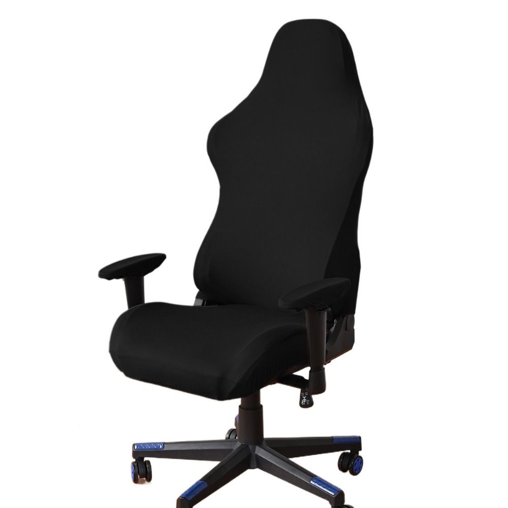 Solid Color Gaming Chair Cover Elastic Seat Cover Washable Protector Cover  Office Chair