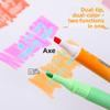 Double-headed Multi-color Fluorescent Pens - 8 Sets of Magical Creative Doodle Notebook Pens for Students To Mark Key Points