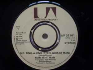 

7inch Record SLIM WHITMAN Mr. TingALing Steel Guitar Man UP36161 United Artists 1976 UK Pop Used