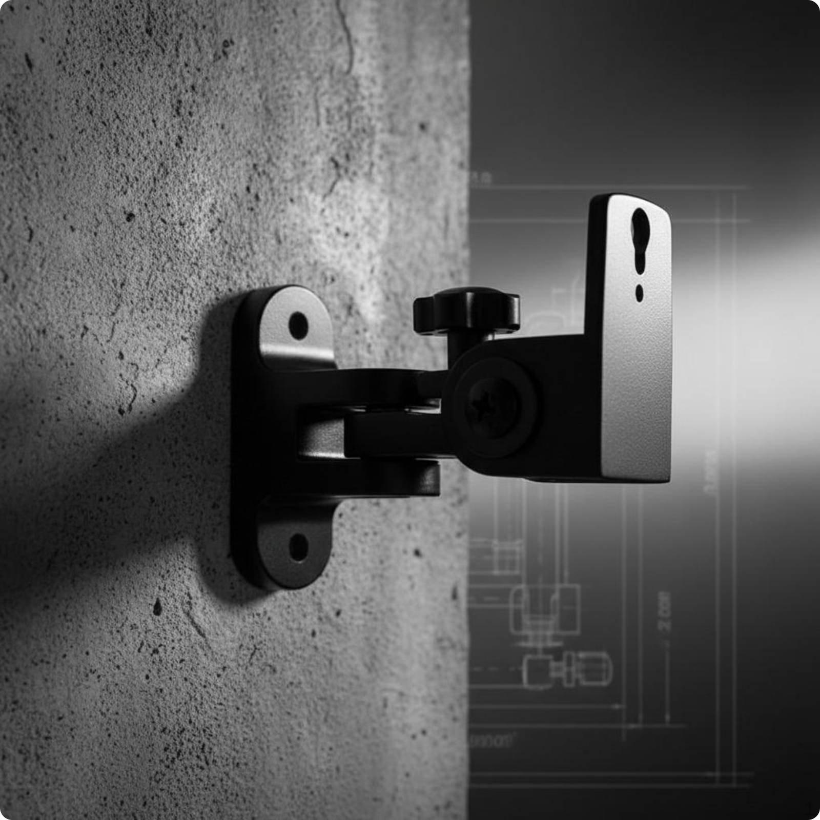 Surround Sound Speaker Mount Adjustable Angle Wall Thickened Metal