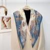 Vintage Versatile Women S 90cm Large Square Scarf Sun Protection Shawl