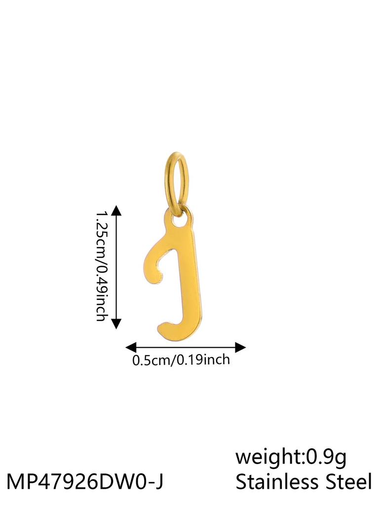 CARLIDANA INS New Fashion Initial Charm Stainless Steel 18K Gold Plated Letter Pendant Alphabet Necklace for DIY Jewelry
