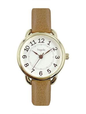 [Follow] Watch Fragola Simple Belt Watch N05123A-1 MOC Women's Brown
