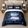 Custom Bedding Set BIRMINGHAM CITY Football Pattern, Print Name Text 1 Duvet Cover Plus 2 Pillowcases Home Textile