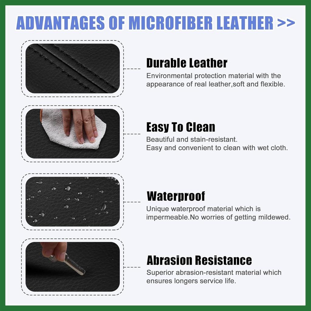 Motoforti Car Center Console Lid Armrest Seat Box Cover Protector Replacement Microfiber Leather for Toyota Prius 2004-2009 Black Long-Lasting