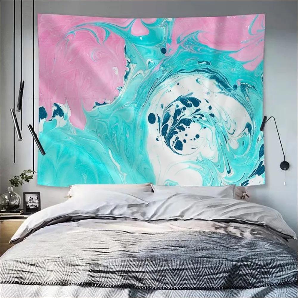 Office Living Room Tapestry Simple Marble Pattern Hanging Cloth Home Wall Decoration Tapestry