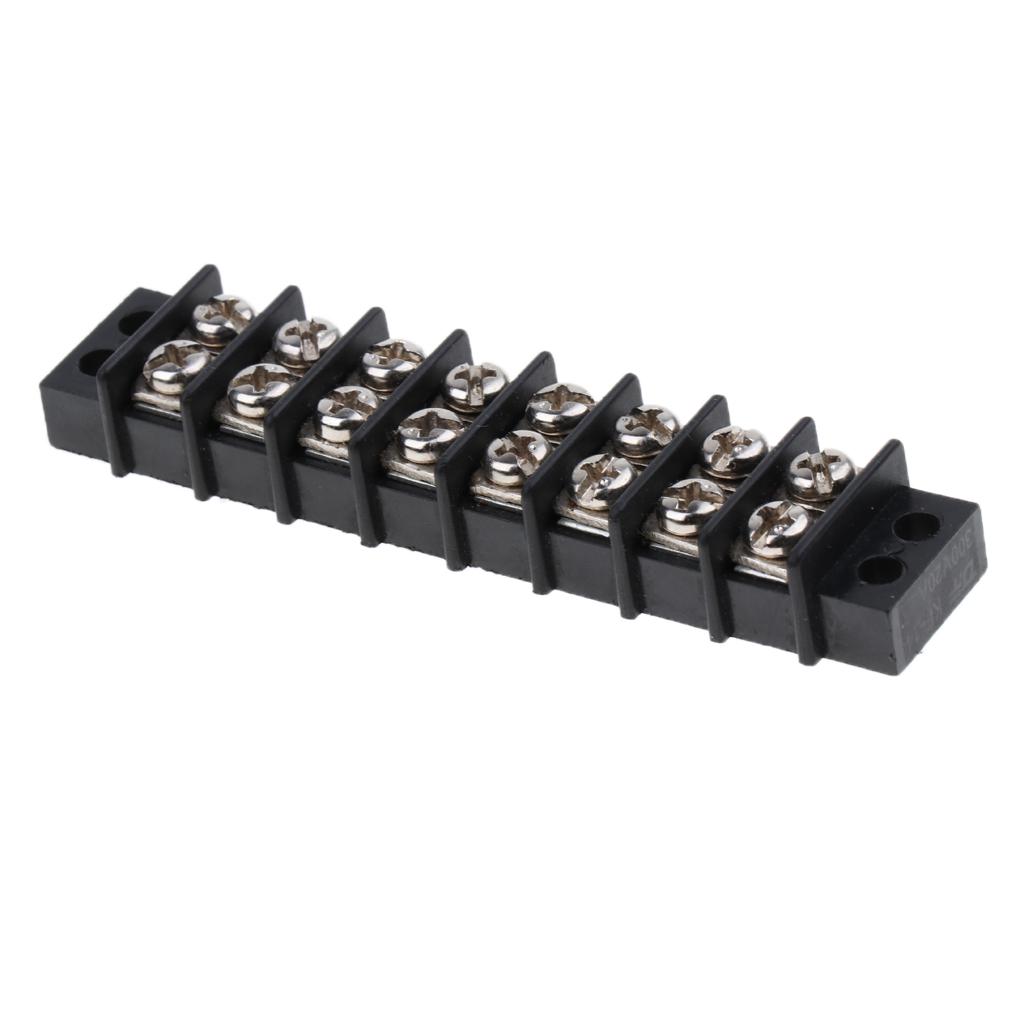 Marine Boat RV 12V 30A 8 Ways Screw Terminal Block Bus Bar Splits 1 In 8