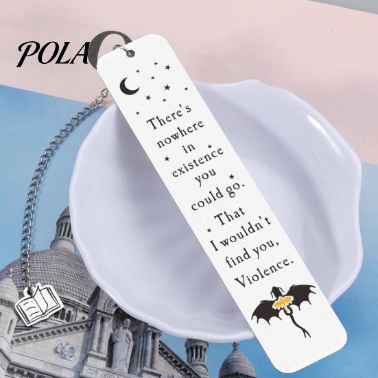 Black Tassel Bookmark Pterosaur Bookmark, Stainless Steel Fourth Wing Design Page Marker with Smooth Polished Tassel, Unique Literary Gift for