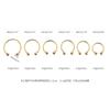 Sex Toys for Men 304 Stainless Steel Penis Ring Delay Ring Horseshoe Ring Exercise Foreskin Resistance Split Ring Double Bead Ring