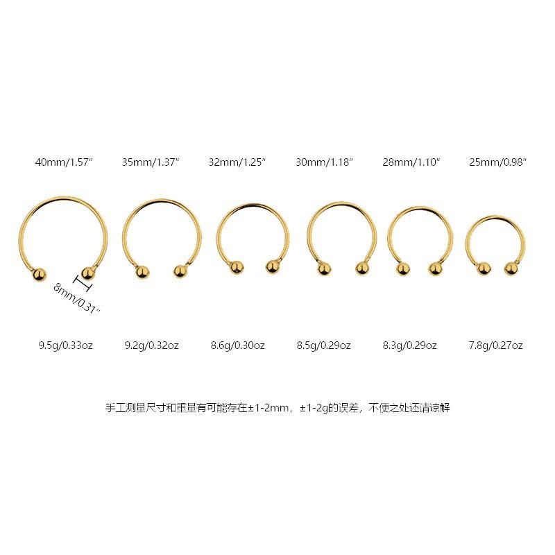 Sex Toys for Men 304 Stainless Steel Penis Ring Delay Ring Horseshoe Ring Exercise Foreskin Resistance Split Ring Double Bead Ring