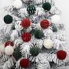 12PCS 6CM Velvet Christmas Ornaments Balls, Flocked Christmas Tree Ball Hanging Ornaments Shatterproof Xmas Bulbs For Christmas Tree