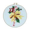 Handmade Christmas Embroidery Kit Snowman Tree Reindeer DIY Embroidery Kit Home Decor Suitable Beginners Cross Stitch Set