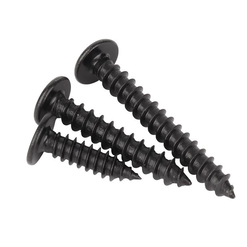 Allen Head Screw M5 M6 M8 Black 304 Stainless Steel Super Ultra-Thin Hex Socket Flat Head Self-Tapping Wood Screws L:10-80mm