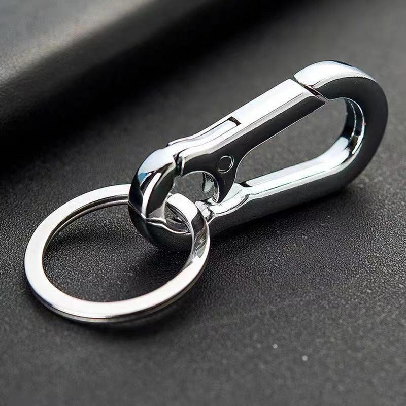 car Keychain Anti-Lost Zinc Alloy auto Key Chain With KeyRing Gourd Buckle Carabiner Keychain Car Key Ring  Hanging Buckle